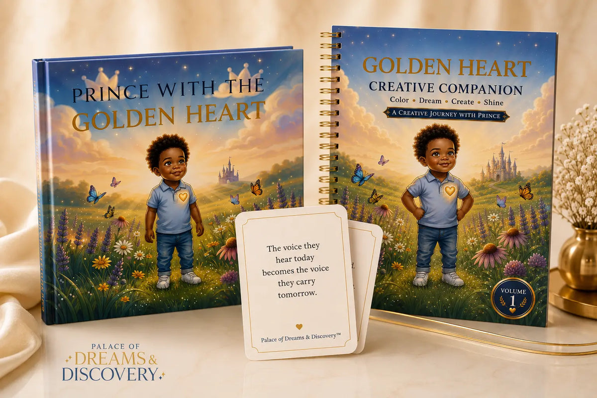 The Golden Heart Experience Storybook • Creative Companion Book • 2 Exclusive Affirmation Cards